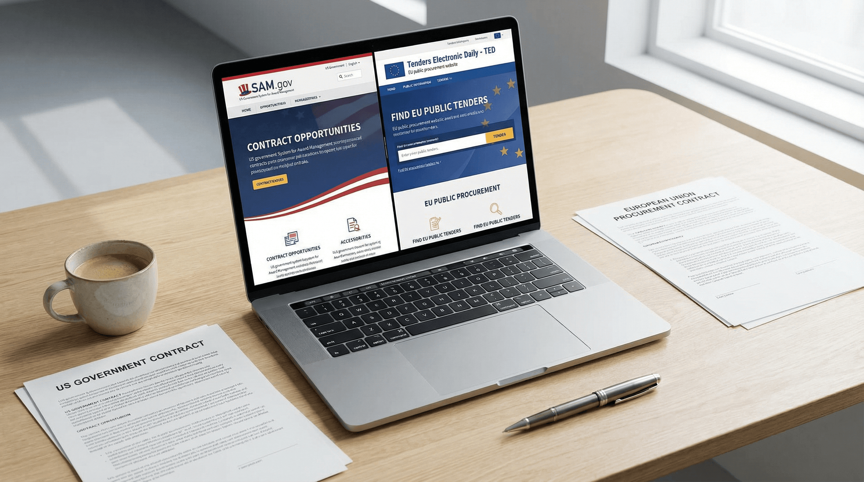 SAM.gov vs TED: A Practical Guide for Cross-Atlantic Government Contractors